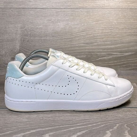 Nike Other - Nike Tennis Classic Ultra Leather Mens Sz 9 White Ivory Blue Low Lace Up Sneaker